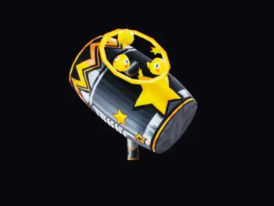 Hammer Melee Weapon Sledgehammer Mallet Mace Low-poly 3D model