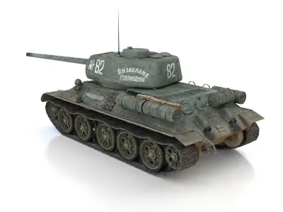 T-34 85 - Soviet medium tank - 82 3D model