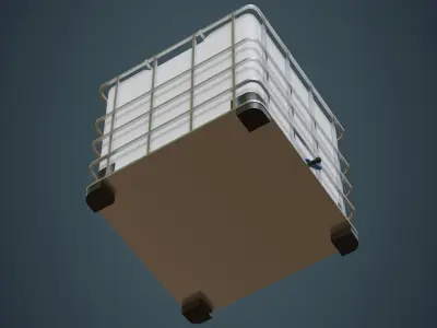 IBC Tote 2A Low-poly 3D model