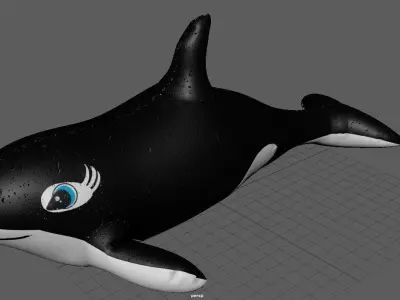 ORCA FLOAT Low-poly 3D model