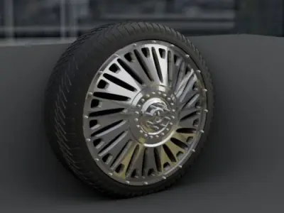 WHEEL FOR CUSTOM TRUCK 21F FRONT AND DOUBLED BACK 3D print model