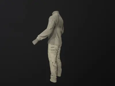 Male Tactical Outfit Low-poly 3D model Low-poly 3D model
