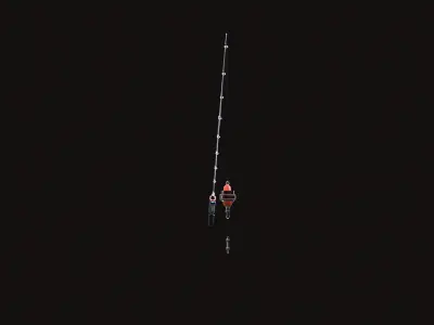 Fishing Rod V03 Low-poly 3D model
