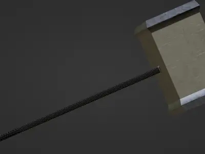 18 Weapons - Dwarf Free low-poly 3D model