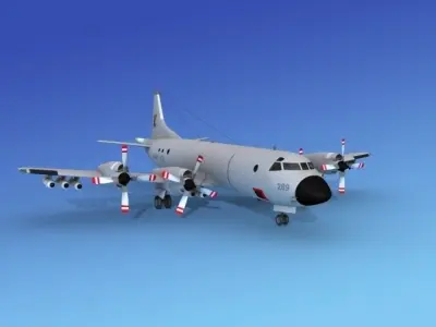 Lockheed P-3 Orion USN9 3D model