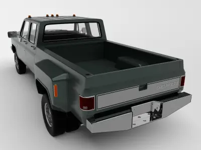 Chevrolet K30 Crew Cab Dually 1989 3D model