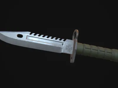 M9 Bayonet Low-poly 3D model