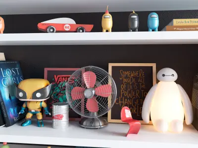 Teenage Decor Set 3D model