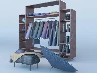 Coat Stand Free 3D model