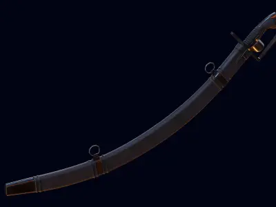 Black saber 3D model