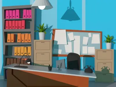 Secretary Room 3D model