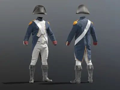 SOLDIER French NAPOLEON 3D model