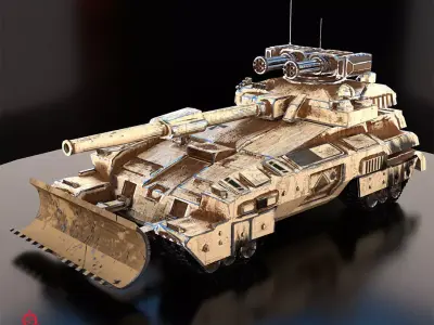 Multipurpose Wepone Low-poly 3D model