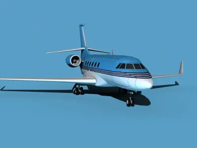 Dassault Falcon 2000 V08 3D model