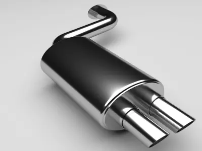 Car Exhaust 3D model