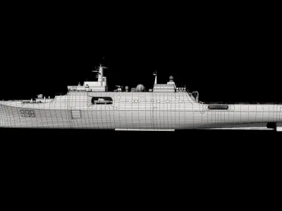 3D Kunlunshan Amphibious transport dock model 3D model