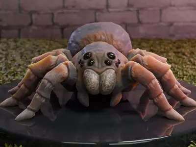 Spider Tarantula Low-poly 3D model