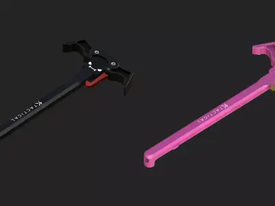 KTactical BAT Ambi AR-15 Charging Handle Low-poly 3D model