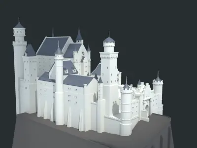 Neuschwanstein castle 3D model