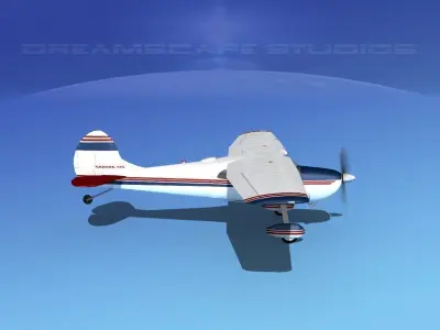 Cessna 170 V09 3D model