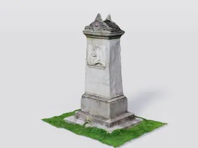Historic gravestone model 3D model