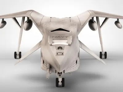 Dropship military aircraft 3D model