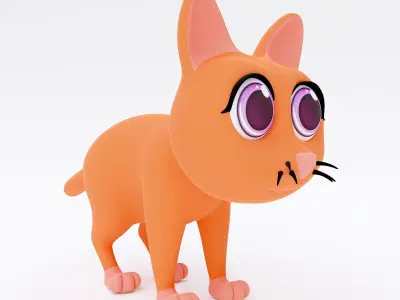 Cat cartoon 3dmodel  3D model