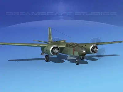 Douglas A-26C Invader V05 USAAF 3D model