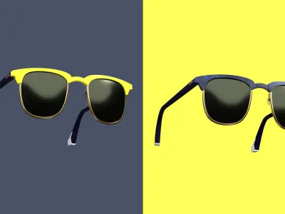 Stylish Smart Sunglasses 3D model