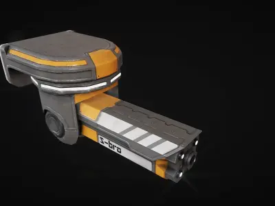 Surveillance camera S-bro Low-poly 3D model