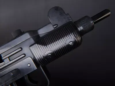 AAA Micro Uzi Game Ready PBR  Low-poly 3D model