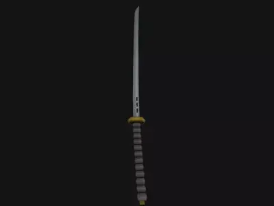 Katana sword low-poly Low-poly 3D model