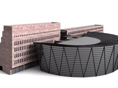 The Central Library Dortmund - 3D Building Models 3D model