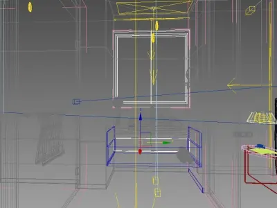 Modren Nordic Style Bathroom Design 3D model