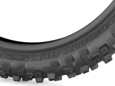 Dunlop Geomax MX52 Tires 3D model