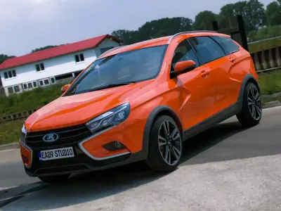 2023 LADA Vesta SW Cross 3D model
