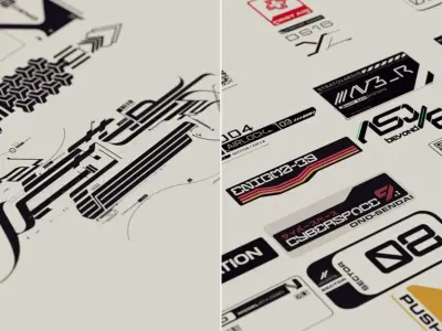 Cyberpunk Decals Vol-01 Texture