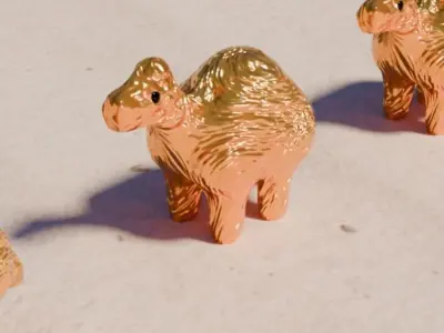 Tiny camels Free 3D print model