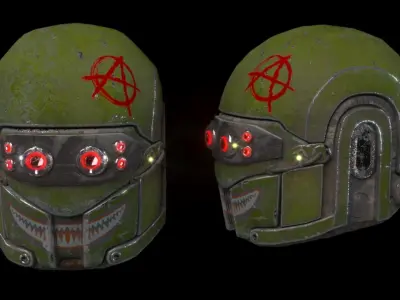 Mk V Legio Tactical Helmet Outlaw 3D model