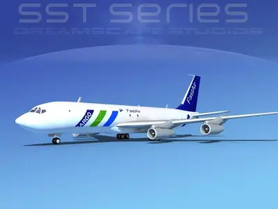 Boeing 707-320 SS Fast Air 3D model