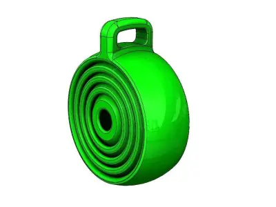 Gyroscopic Keychain gadget 3D print model