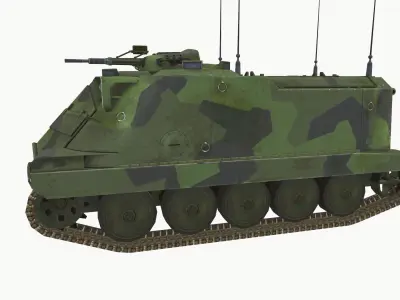 Pansarbandvagn 302 Low-poly 3D model