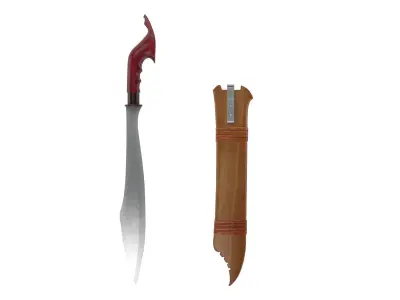 Pirah Sword Low-poly 3D model