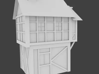 medieval house 3D model