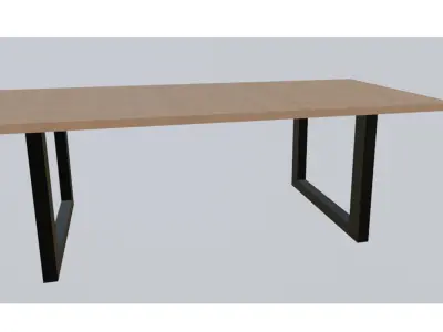 Simple Garden Table  3D model