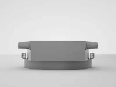 380mm 45 Mle 1935 Model 1935 3D model