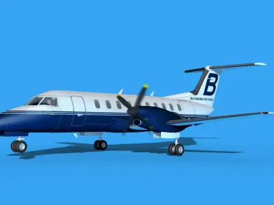 Embraer EMB120 Buchmann Air Service 1 3D model