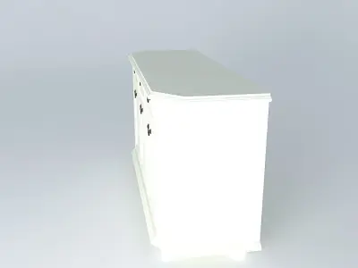 dresser sideboard with drawers Free 3D model