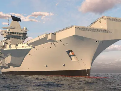 Armed HMS Queen Elizabeth 3D model purchase