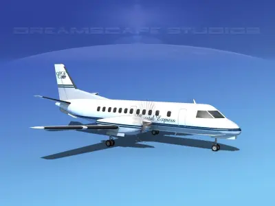 SAAB SF340 Coastal Express 3D model